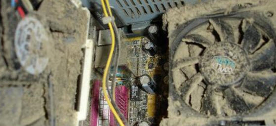 Show how the Heatsink can get blocked